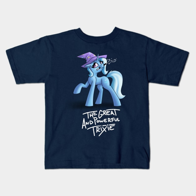 The Great and powerful Trixie Kids T-Shirt by Supermoix